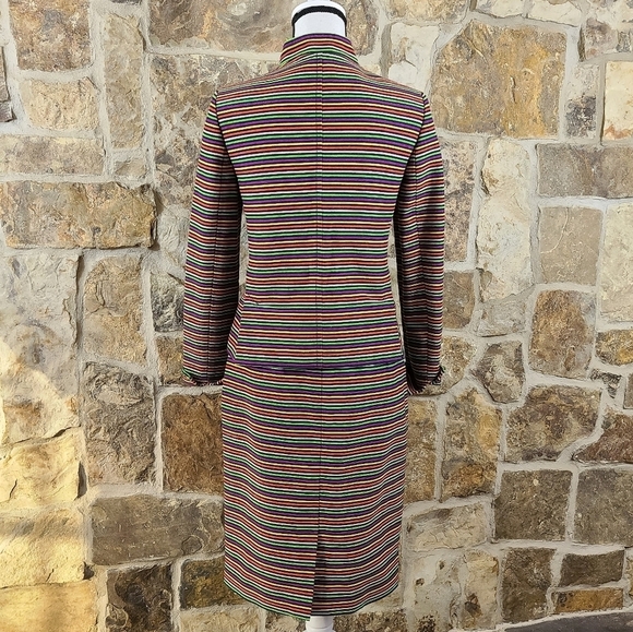 Talbots 2 4 Striped Skirt Suit Set - Picture 8 of 11